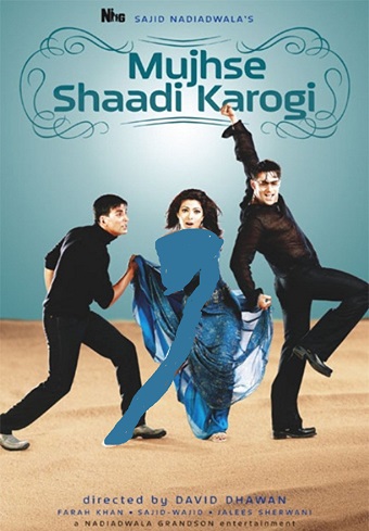 دانلود فیلم هندی Mujhse Shaadi Karogi 2004 (با من ازدواج میکنی) بهمراه دوبله ی فارسی